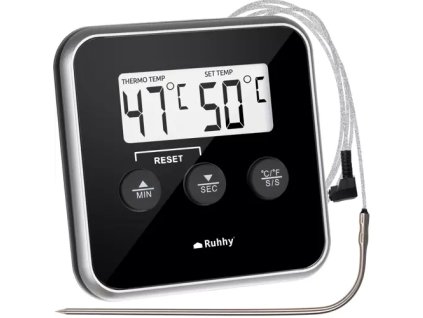 Ruhhy 19155 Teploměr do masa digitální vč.masové sondy 1,2M