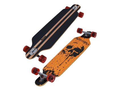 196774 longboard maronad dripping skull 6003