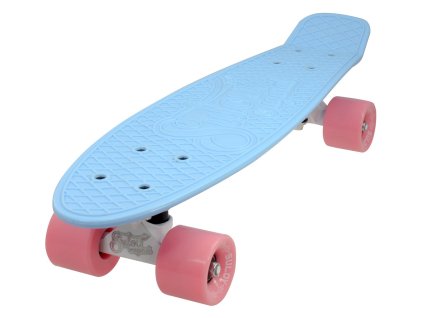 196882 penny board 22 sulov pastel modro ruzovy