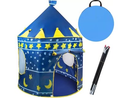Kruzzel 23474 Dětský stan modrý