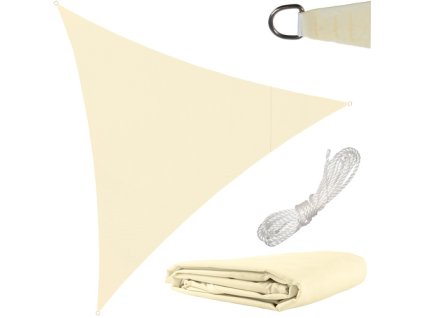 198270 1 gardlov slunecni plachta 3x3x3 bezova 23146