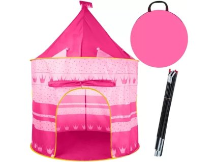 Kruzzel Dětský stan růžový 23475