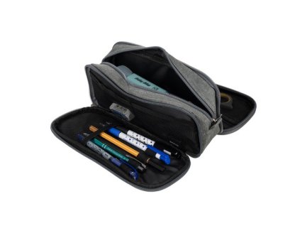 Maaleo Trojitý skládací penál - šedý 24512