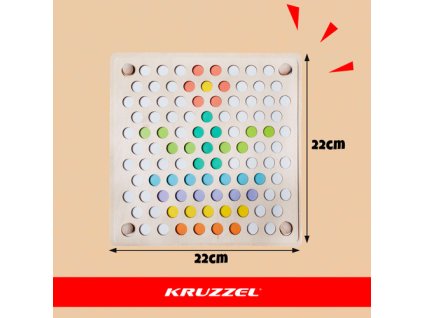 Kruzzel Puzzle z dřevěných korálků 22403