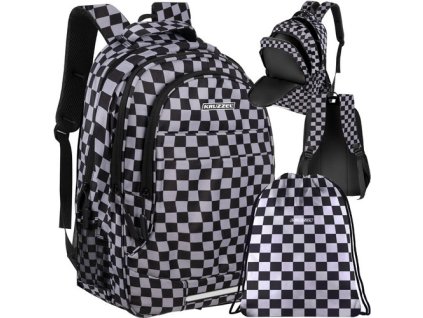 Kruzzel Batoh 22L - šachovnicový 24530