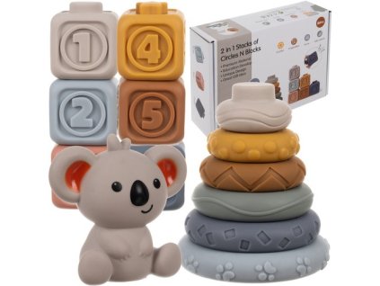 Kruzzel Měkké senzorické bloky - 13 ks 24812