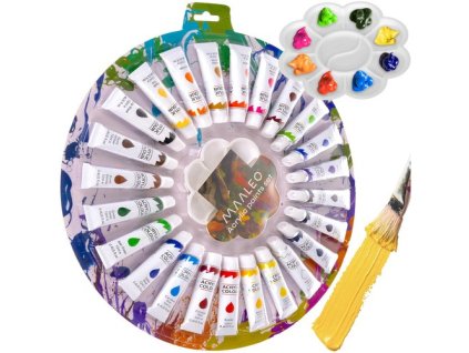 Maaleo Akrylové barvy 12ml - sada 24 ks 24725