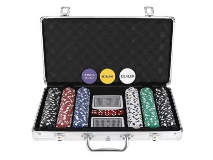 Malatec Poker - sada 300 žetonů v pouzdře HQ 23528