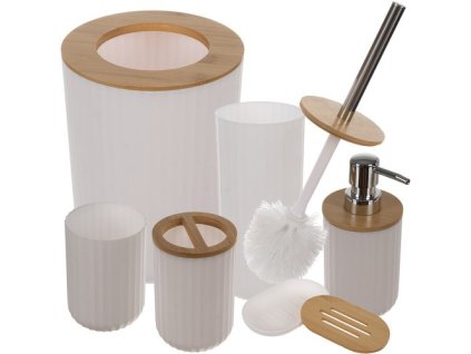 230102 16 ruhhy sada koupelnovych doplnku bila 24635