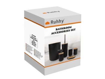 Ruhhy Sada koupelnových doplňků - černá24636