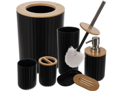 Ruhhy Sada koupelnových doplňků - černá24636
