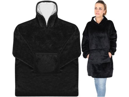 Ruhhy XXL mikina - černá deka