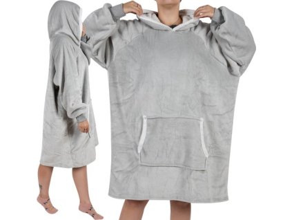 Ruhhy XXL mikina - šedá deka 24402