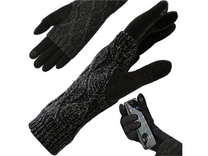 Trizand Dotykové rukavice R6413 - černé