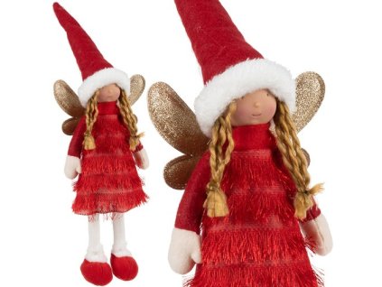 Ruhhy Víla - červená vánoční figurka 22346
