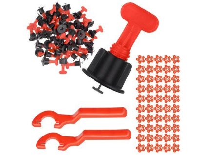 Bigstren Systém vyrovnávání dlaždic 150 ks + klíče