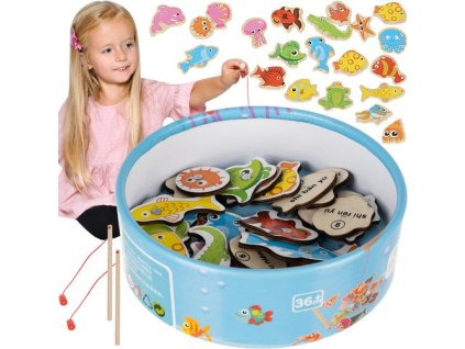 Kruzzel Hra "Chytání ryb" na magnet, 22 ks.