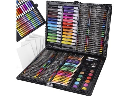 Maaleo Malířská sada v kufru, 168 ks, černá