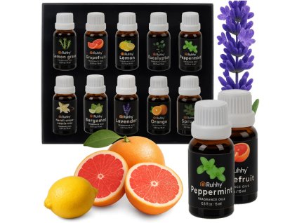 Ruhhy Vonné oleje - sada 10 ks 15 ml 21938