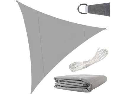 Gardlov Sluneční plachta 4x4x4m-šedá 23141