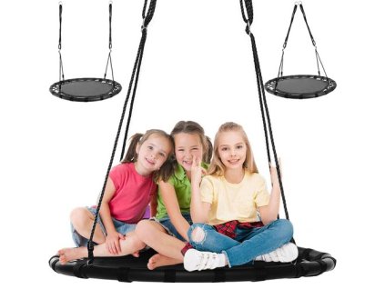 ISO Houpačka Čapí hnízdo, 100 cm, černá