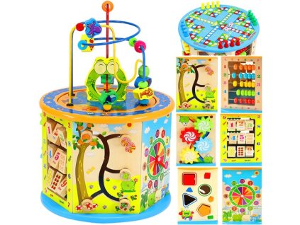 Kruzzel Dřevěná vzdělávací kostka 22429