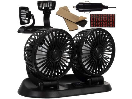 Xtrobb 23222 dvojitý ventilátor do auta AKCE