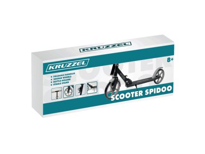 Kruzzel Koloběžka Spidoo šedá 25629