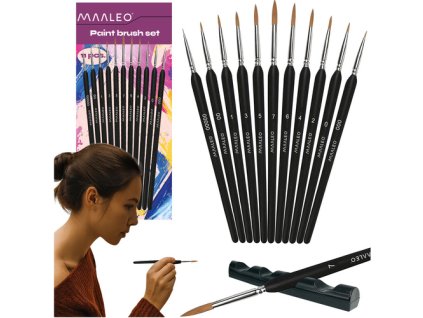 Maaleo Štětce 11 ks se stojánkem 26118