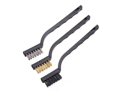 Szczotki druciane zestaw szczotek 3 sztuki 26574