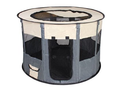 Pet Round ohrádka pro psy šedá balení 1 ks