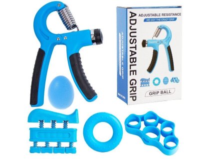 Grip 5 sada na posilování rukou modrá balení 1 sada