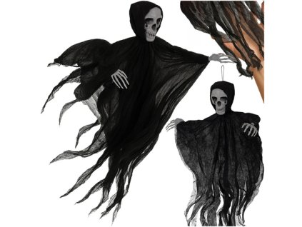 Ruhhy Černá závěsná kostra - dekorace 26125