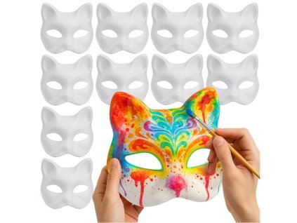 Ruhhy Kočičí maska pro kutily 10 ks 26000