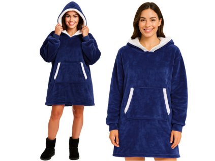 Ruhhy Mikina XXL - tmavě modrá deka 26147