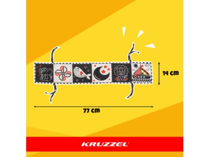 Kruzzel Senzorická hračka - kniha 26461