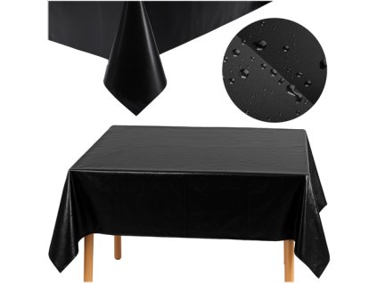 Ruhhy Dekorativní fóliový ubrus černý 26569