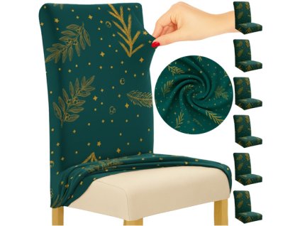 Ruhhy Potahy na židle 6 ks světle zelené 26637