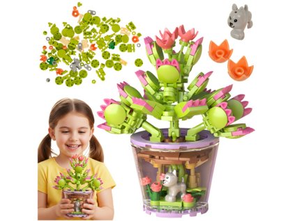 ISO Stavební kostky - květiny 172 ks 26459