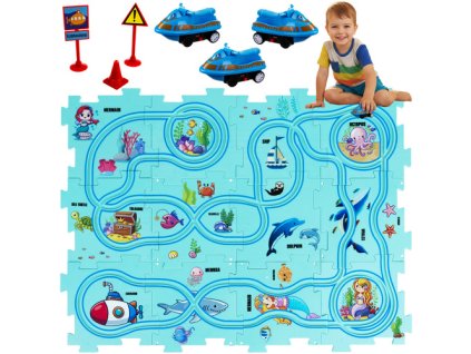 Kruzzel Vzdělávací puzzle - dráha 24851