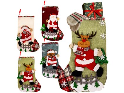 Repest Vánoční ponožky - ozdobné 4 ks Ruhhy 26467