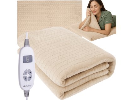 Ruhhy Elektrická podložka pod deku 180x130cm béžová 26224