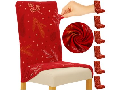 Ruhhy Potahy na židle 6 ks. Světle červená 26638