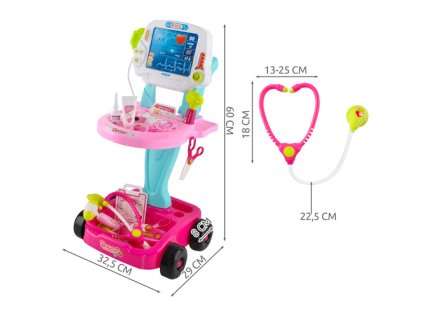 ISO Sada Little Doctor - Růžový kočárek 26556