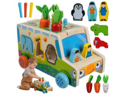 Kruzzel Sorter - autko drewniane 26250