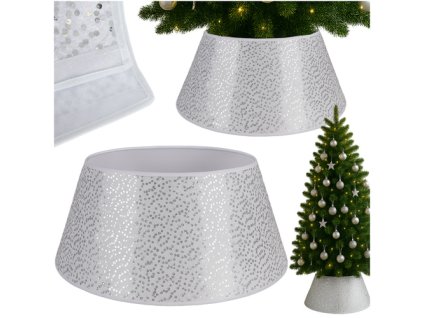 Ruhhy Vánoční obal na stromeček 60x22cm stříbrný 25361