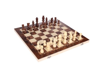 Exclusive 3v1 dřevěné šachy balení 1 ks