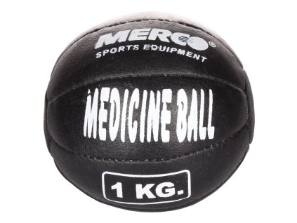 Black Leather kožený medicinální míč hmotnost 1 kg