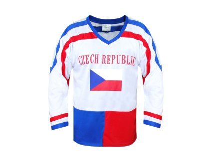 Hokejový dres ČR 7, bílý (Oblečení velikost XL)