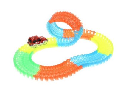36797 svitici autodraha s fosforeskujici drahou 220 dilu 9415